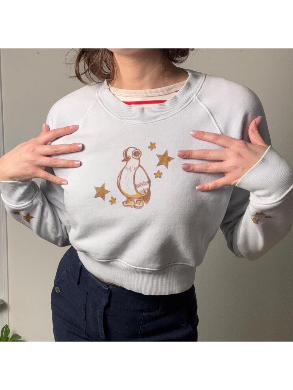 Handmade Pigeon Crop Sweatshirt S